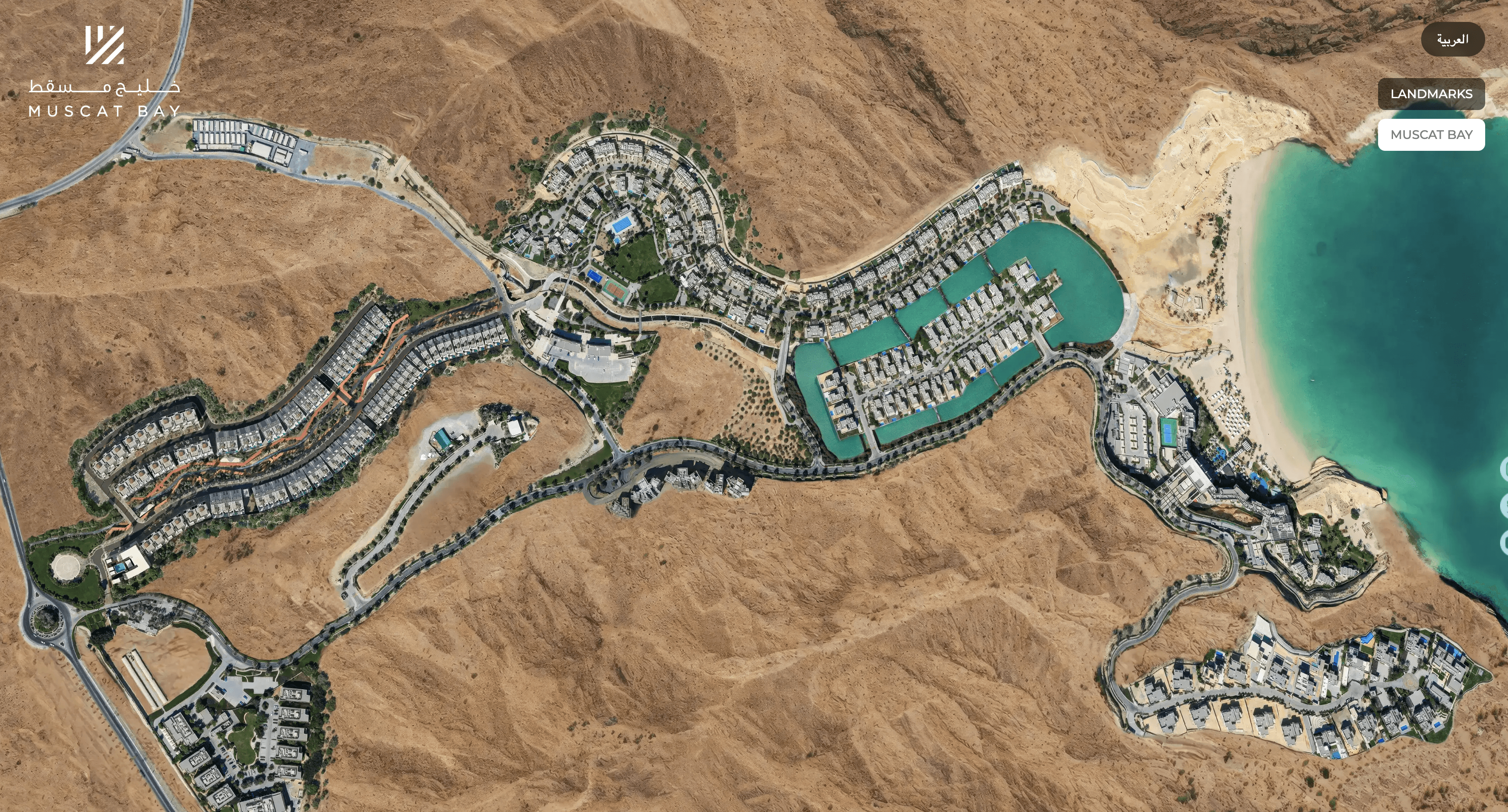 Muscat Bay aerial masterplan